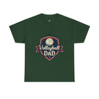 Retro Badge Style: The Vintage Volleyball Dad Shield Tee