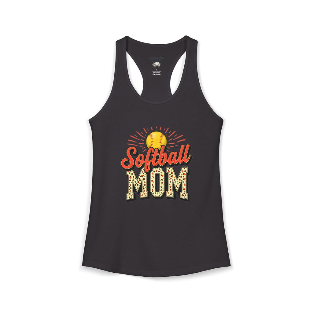 Softball Mom Racerback Tank – Personalized Name & Number Option - Magnolia Wild SC