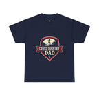 Retro Badge Style: The Vintage Cross Country Dad Shield Tee - Magnolia Wild SC