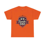 Retro Badge Style: The Vintage Swim Dad Shield Tee