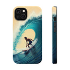 Surfer Riding a Wave iPhone Case — Magnetic Impact-Resistant - Magnolia Wild SC