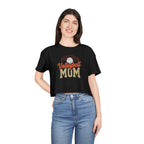 Volleyball Mom Cheetah Print Women's Crop Tee