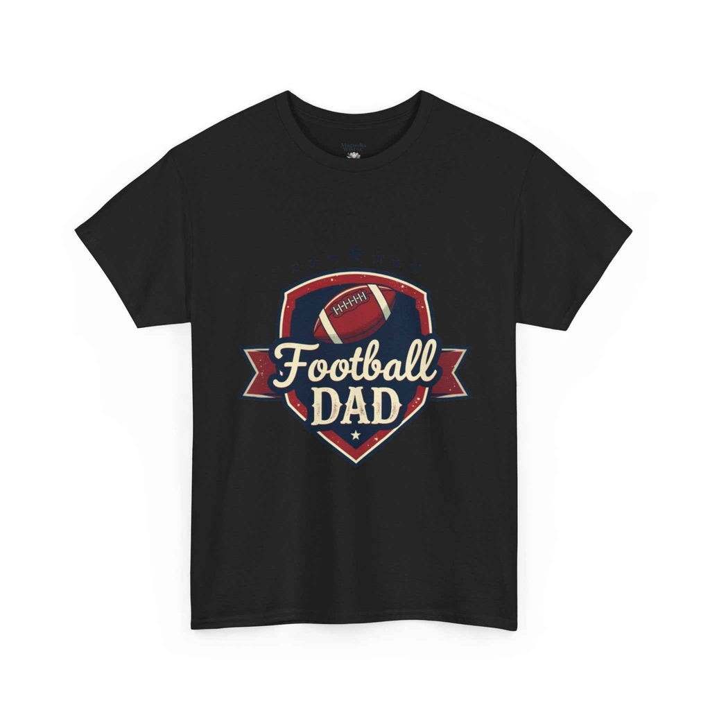 Retro Badge Style: The Vintage Football Dad Shield Tee
