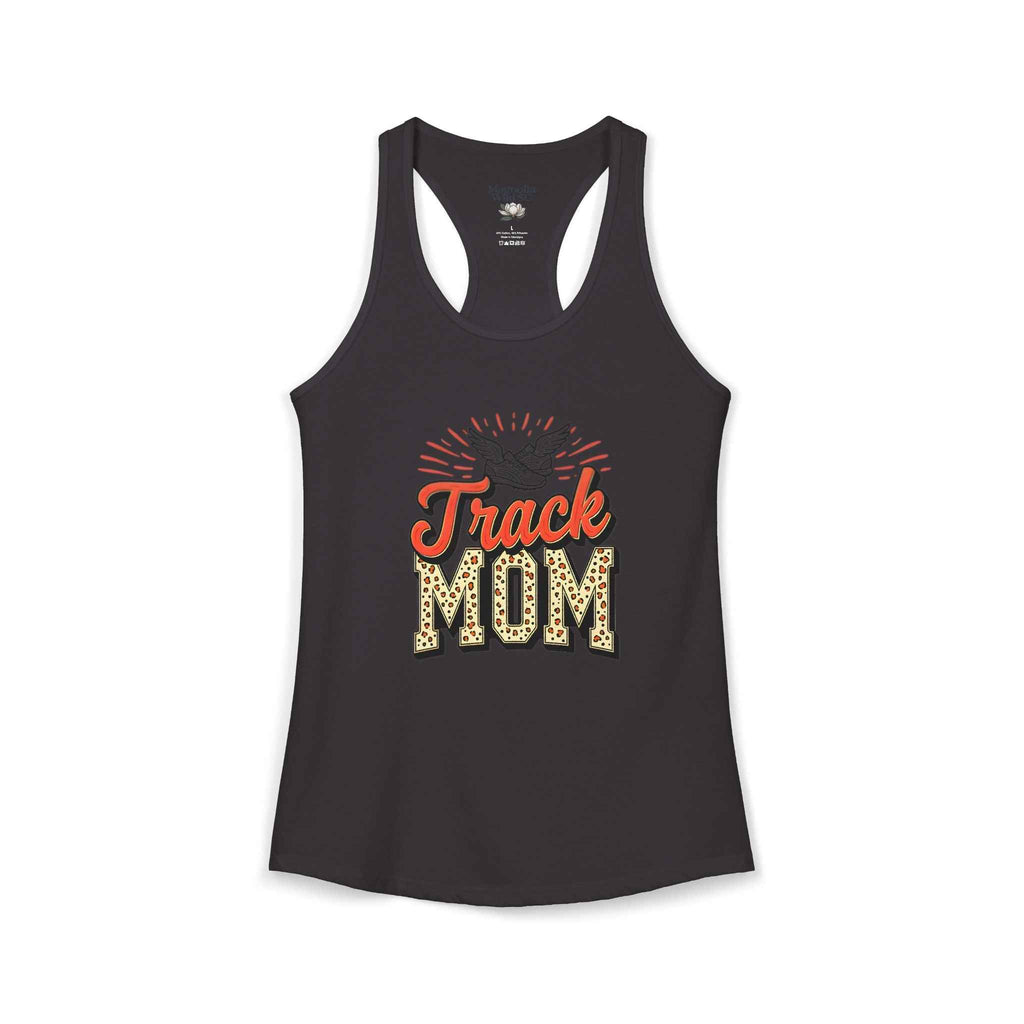 Track Mom Racerback Tank – Personalized Name & Number Option