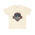 Retro Badge Style: The Vintage Cycling Dad Shield Tee - Magnolia Wild SC