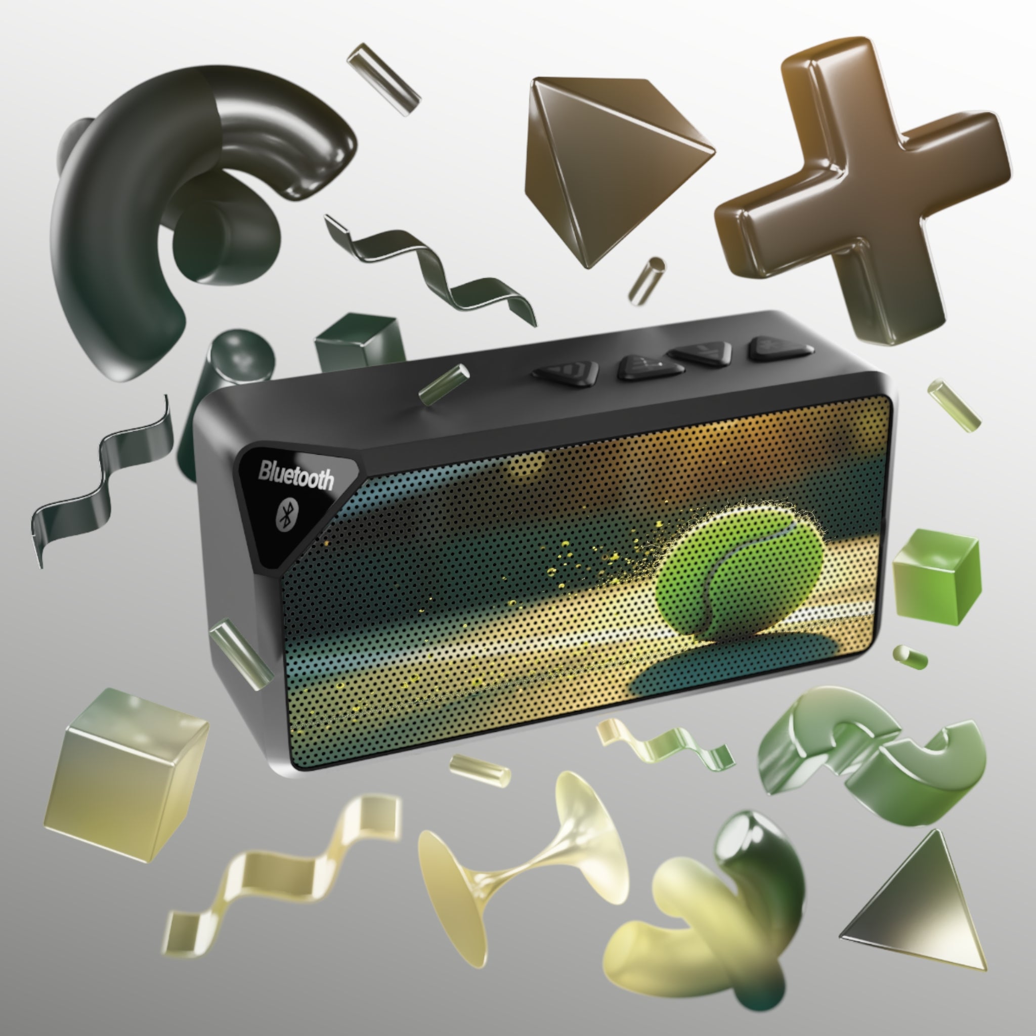 Tennis Court Tennis Ball Bluetooth Speaker — Jabba Wireless Speaker