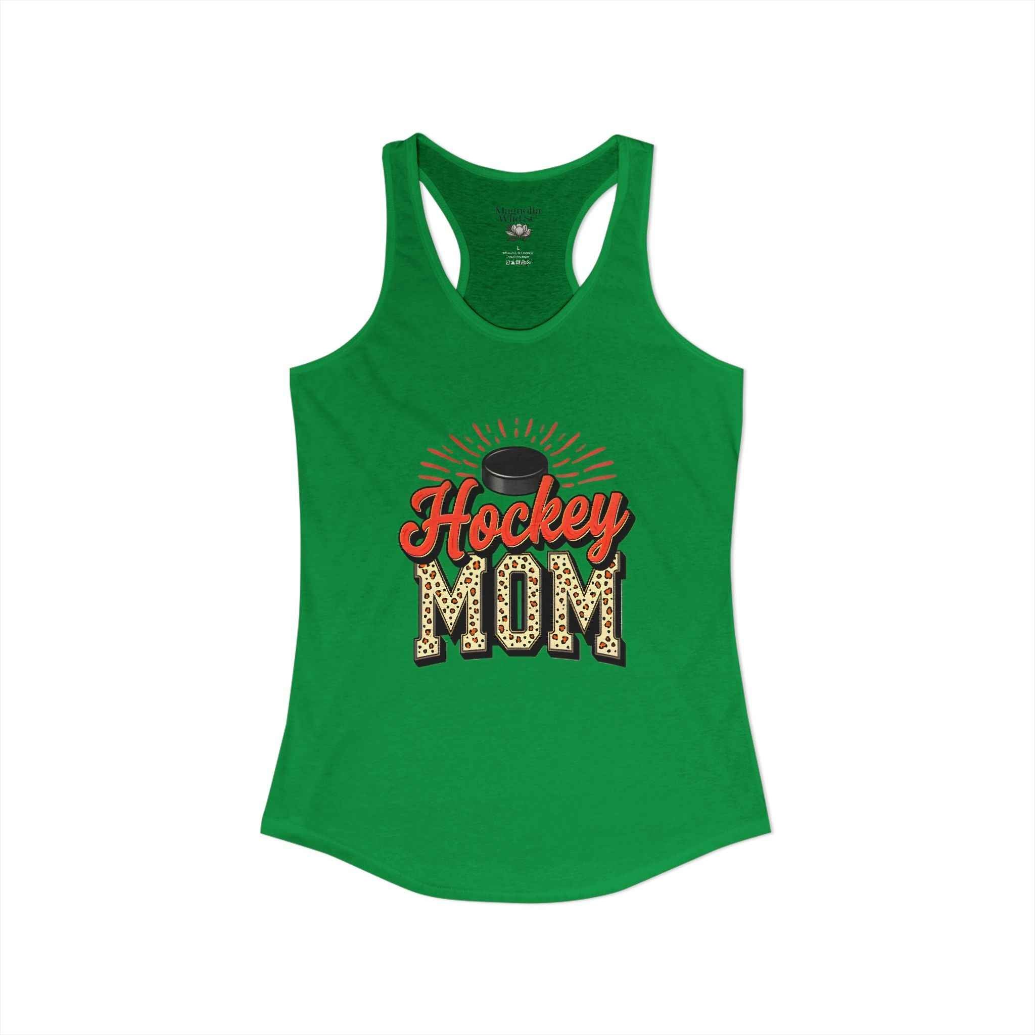 Hockey Mom Racerback Tank – Personalized Name & Number Option