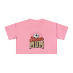 Soccer Mom Cheetah Print Women's Crop Tee