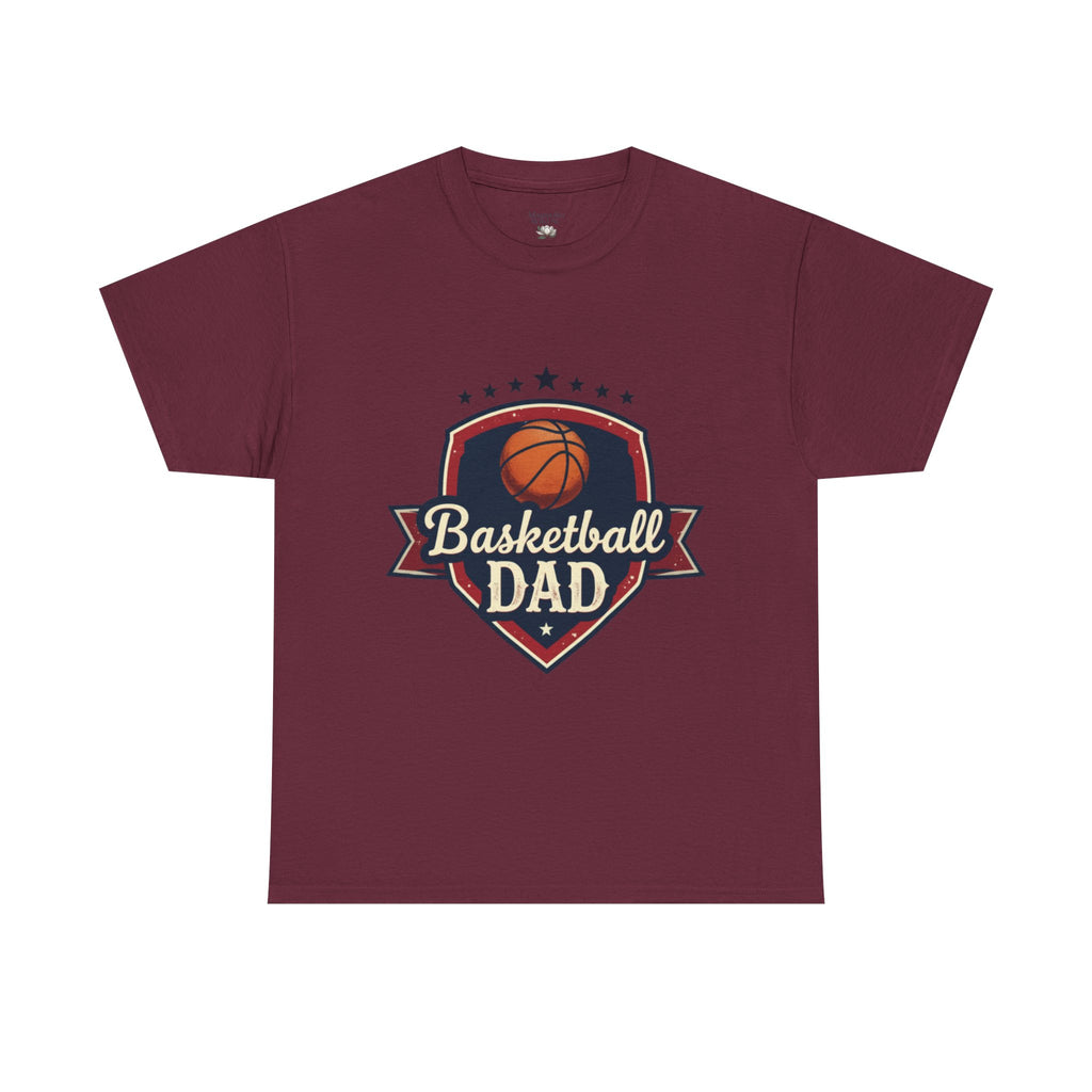 Retro Court Style: The Vintage Basketball Dad Shield Tee - Magnolia Wild SC