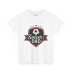 Retro Badge Style: The Vintage Soccer Dad Shield Tee