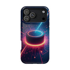 Neon Laser Hockey Puck Impact-Resistant Phone Case - Magnolia Wild SC