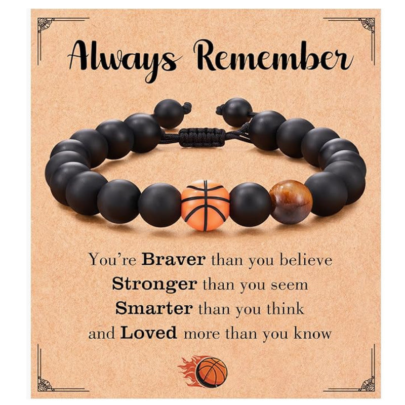 Adjustable Sports Obsidian Bracelet for Athletes and Fans - Magnolia Wild SC