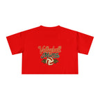 Volleyball Mama Crop Tee | Retro Volleyball Graphic, Mom Sports Top - Magnolia Wild SC