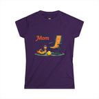 Softball Mom Mode Tee | Mom Chair, Glove & Cleats Design