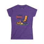 Softball Mom Mode Tee | Mom Chair, Glove & Cleats Design
