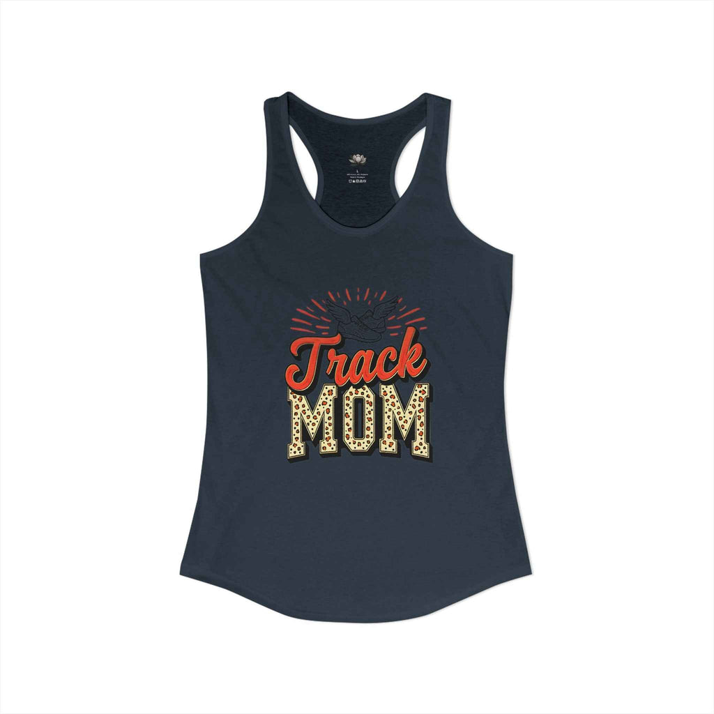 Track Mom Racerback Tank – Personalized Name & Number Option