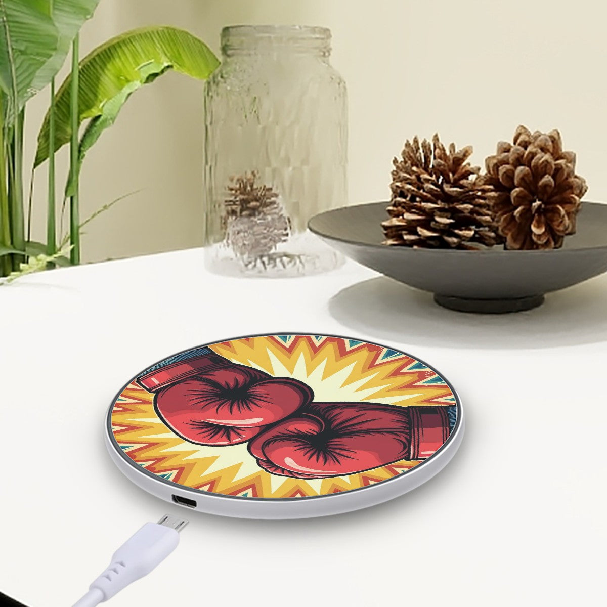 Boxing Pop Art Wireless Charger - Magnolia Wild SC