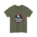Retro Badge Style: The Vintage Figure Skating Dad Shield Tee