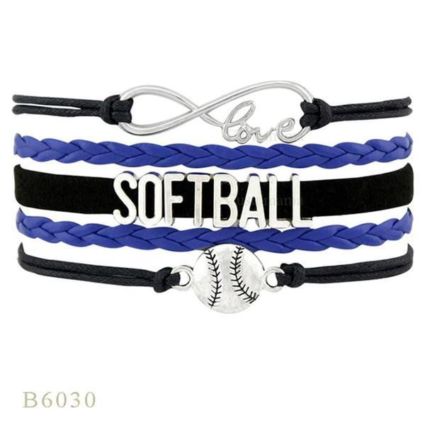 Softball Team Spirit Braided Bracelet — For Fans and Families - Magnolia Wild SC