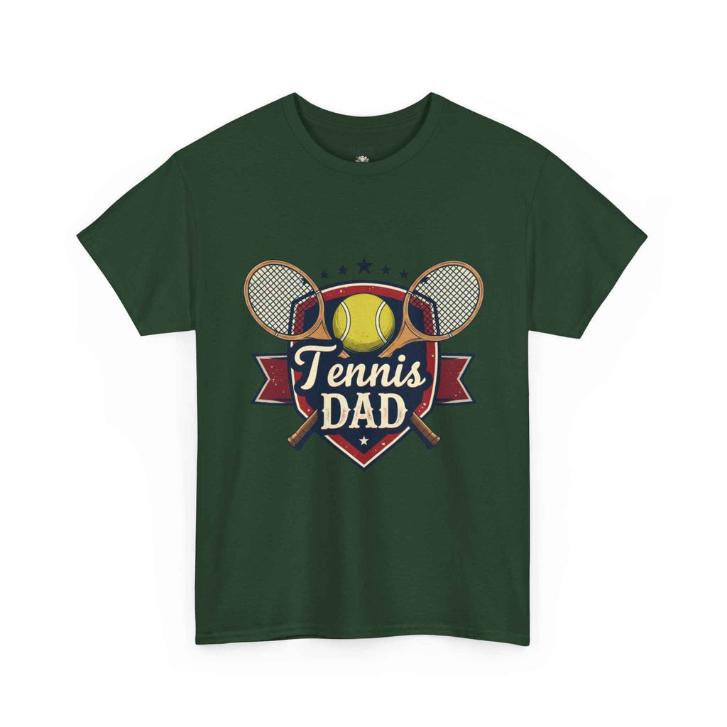 Retro Badge Style: The Vintage Tennis Dad Shield Tee