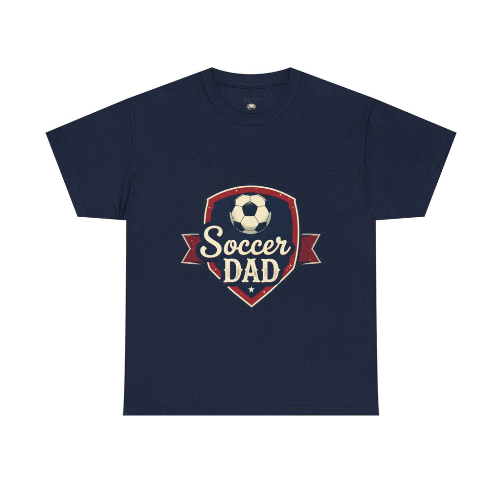 Retro Badge Style: The Vintage Soccer Dad Shield Tee