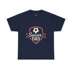 Retro Badge Style: The Vintage Soccer Dad Shield Tee