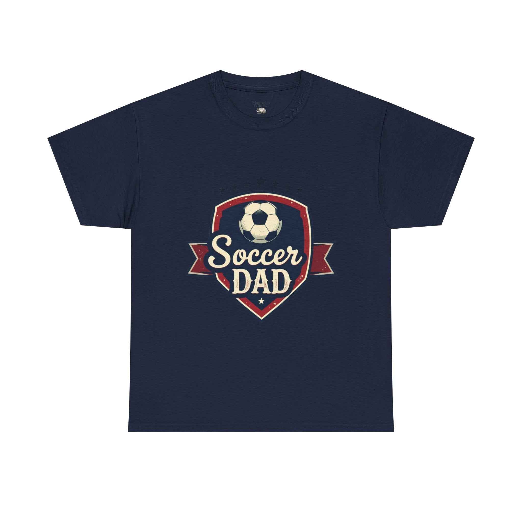 Retro Badge Style: The Vintage Soccer Dad Shield Tee