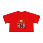 Tennis Mom Cheetah Print Crop Tee