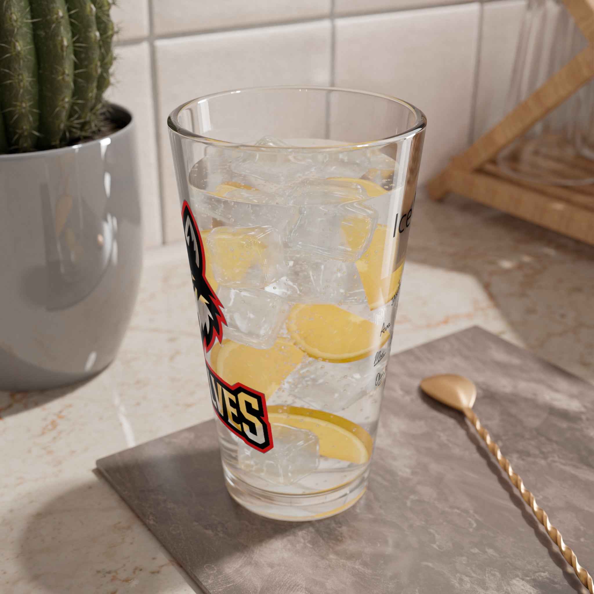 All-Star Team Glass — Personalized Front Logo & Back Message
