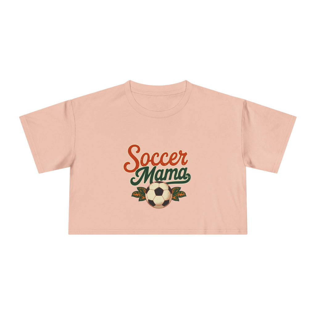 Soccer Mama Crop Tee | Retro Soccer Graphic, Mom Sports Top - Magnolia Wild SC