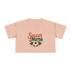 Soccer Mama Crop Tee | Retro Soccer Graphic, Mom Sports Top - Magnolia Wild SC