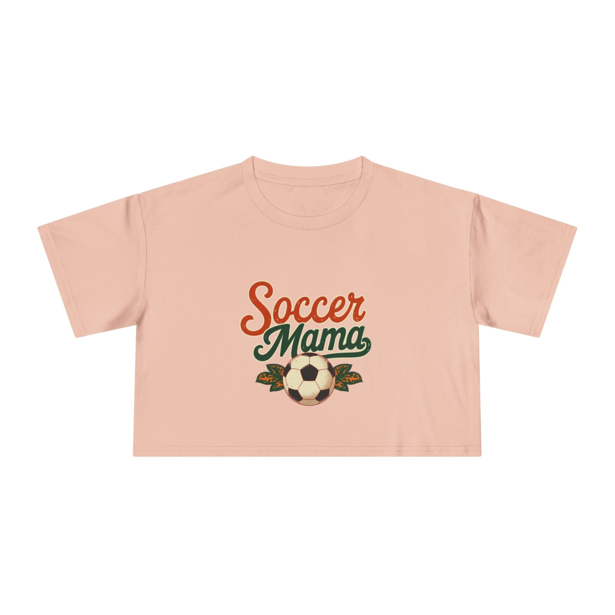 Soccer Mama Crop Tee | Retro Soccer Graphic, Mom Sports Top - Magnolia Wild SC