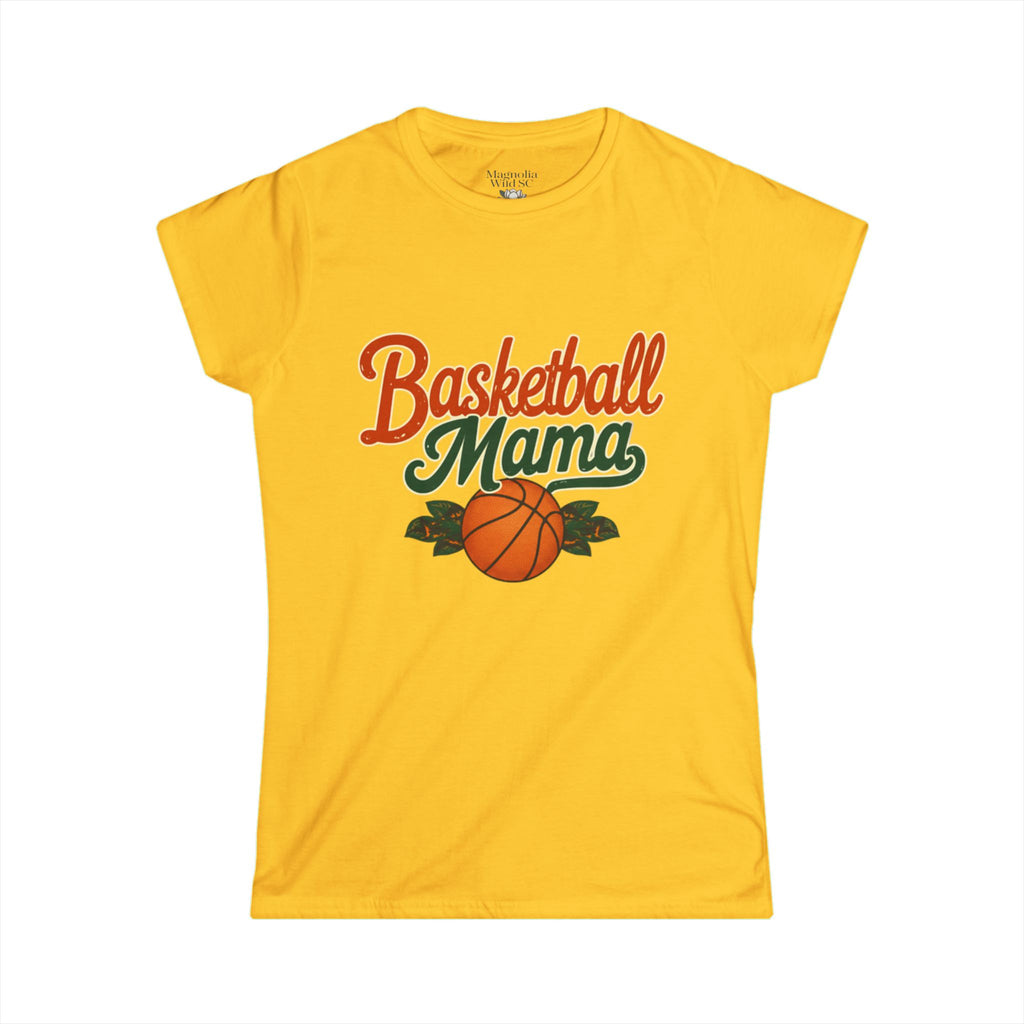 Vintage Inspired Basketball Mama Tee - Magnolia Wild SC