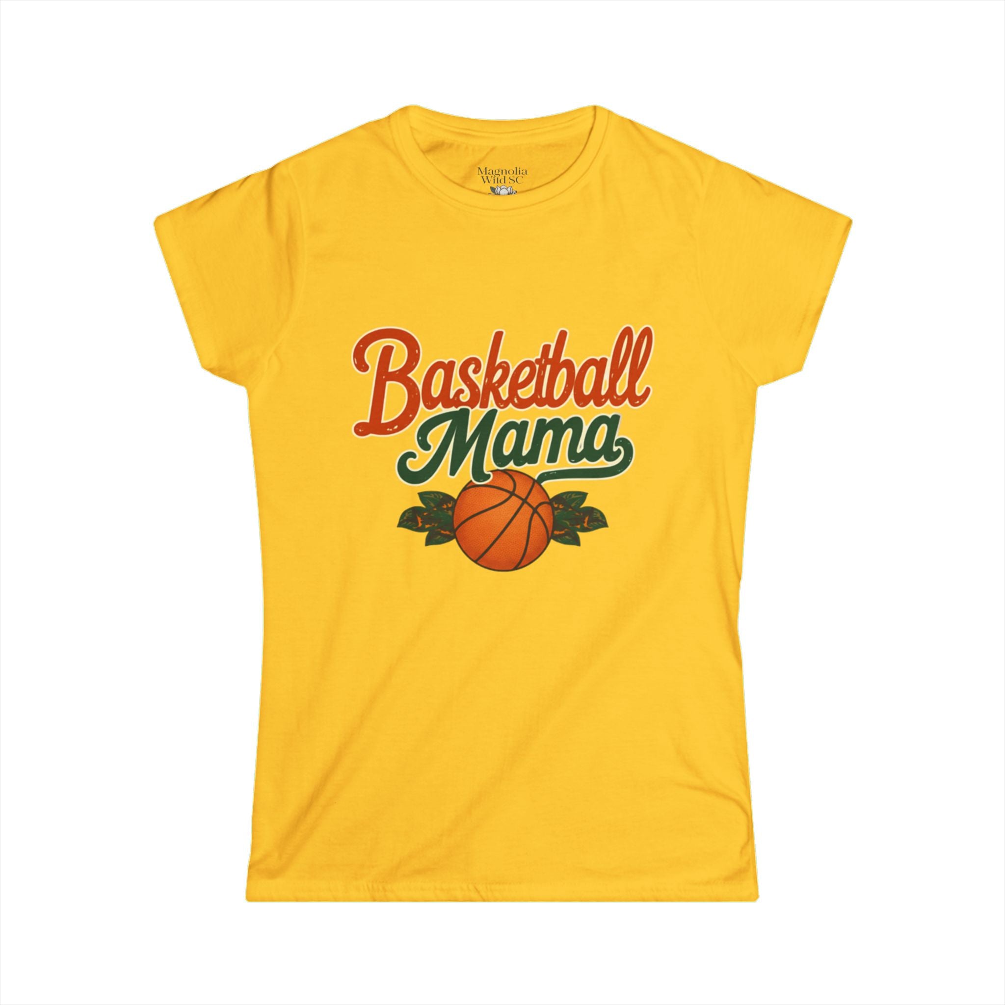 Vintage Inspired Basketball Mama Tee - Magnolia Wild SC