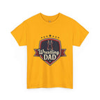 Retro Badge Style: The Vintage Wrestling Dad Shield Tee