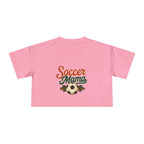 Soccer Mama Crop Tee | Retro Soccer Graphic, Mom Sports Top - Magnolia Wild SC