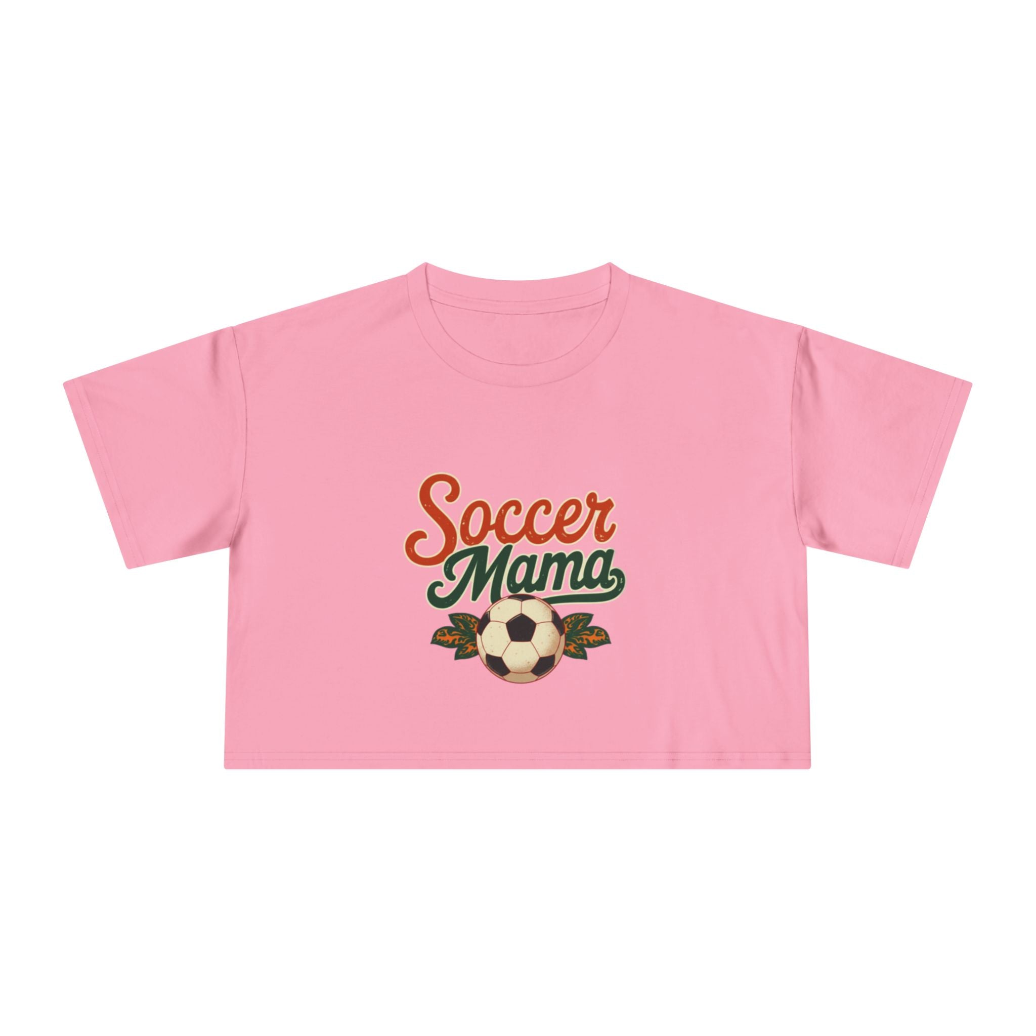 Soccer Mama Crop Tee | Retro Soccer Graphic, Mom Sports Top - Magnolia Wild SC