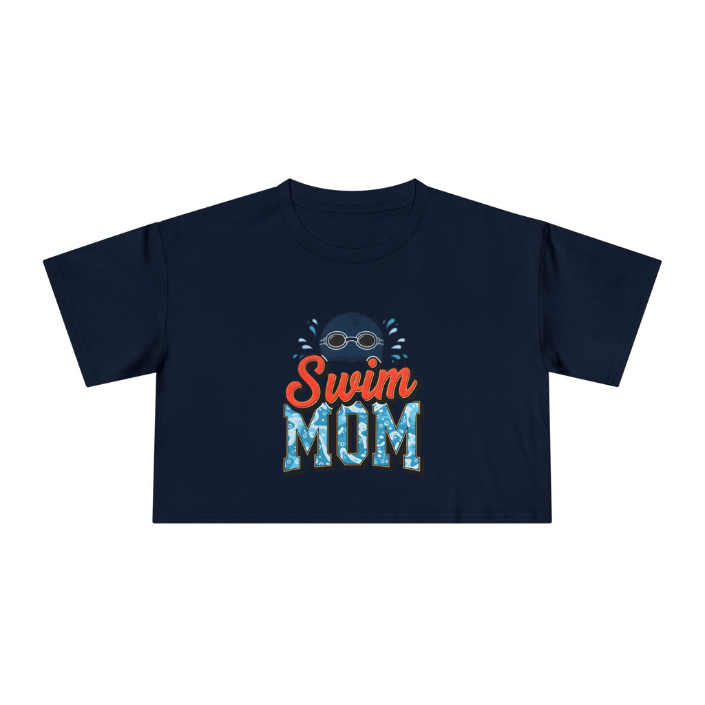 Swim Mom Print Crop Tee - Magnolia Wild SC