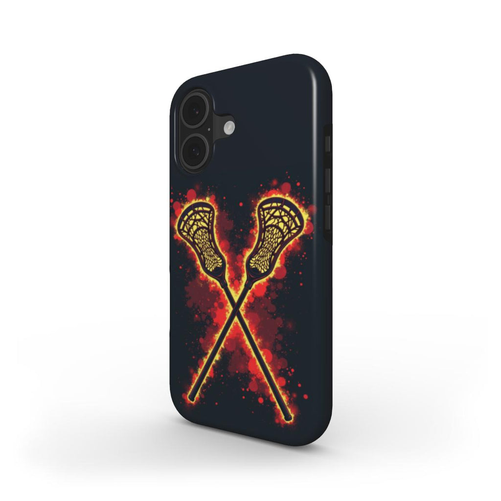Lacrosse Flames Magnetic Impact-Resistant Phone Case - Magnolia Wild SC