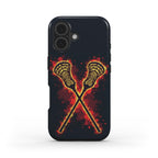 Lacrosse Flames Magnetic Impact-Resistant Phone Case - Magnolia Wild SC