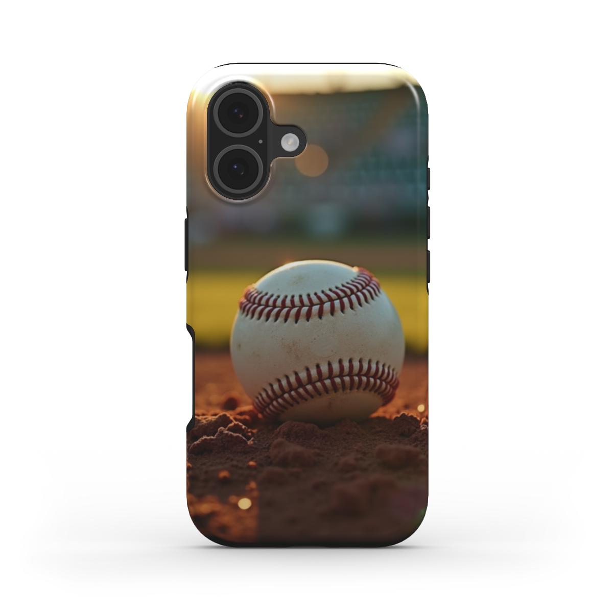 MagSafe Compatible Baseball Sunset Tough iPhone Case