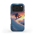 Snowboarding Elite: MagSafe Compatible Tough iPhone Case - Magnolia Wild SC