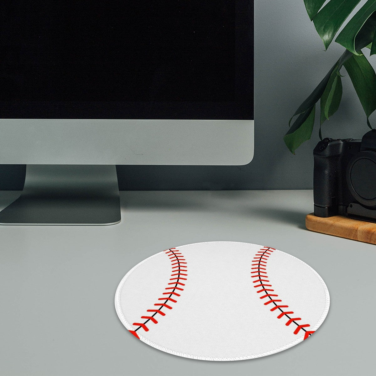 Baseball Mouse Pad – Non-Slip Rubber Base Polyester Mouse Pad - Magnolia Wild SC
