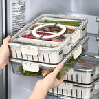 Snack Tray With Divided Lid And Handle - Magnolia Wild SC
