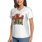 Football Mom Women's V-Neck Short-Sleeve T-Shirt - Magnolia Wild SC