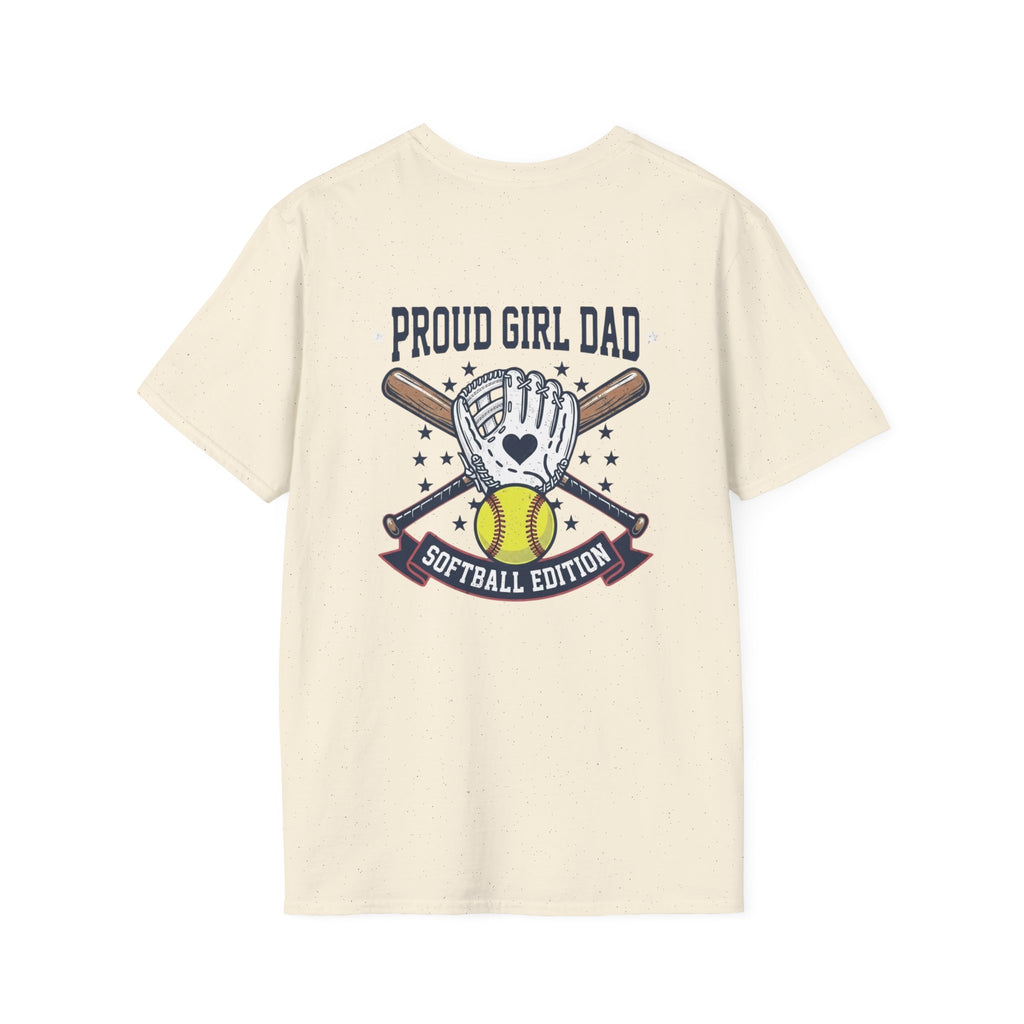 Proud Girl Dad Softball T-Shirt — Proud Dad of a Softball Player - Magnolia Wild SC