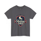 Retro Badge Style: The Vintage Figure Skating Dad Shield Tee - Magnolia Wild SC