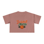 Basketball Mama Crop Tee | Retro Basketball Graphic, Mom Sports Top - Magnolia Wild SC