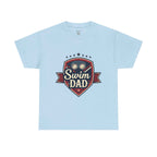 Retro Badge Style: The Vintage Swim Dad Shield Tee