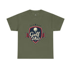 Retro Badge Style: The Vintage Golf Dad Shield Tee